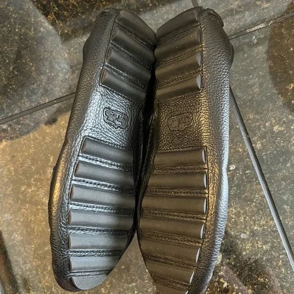 Coach Black Leather Loafers - Picture 4 of 4